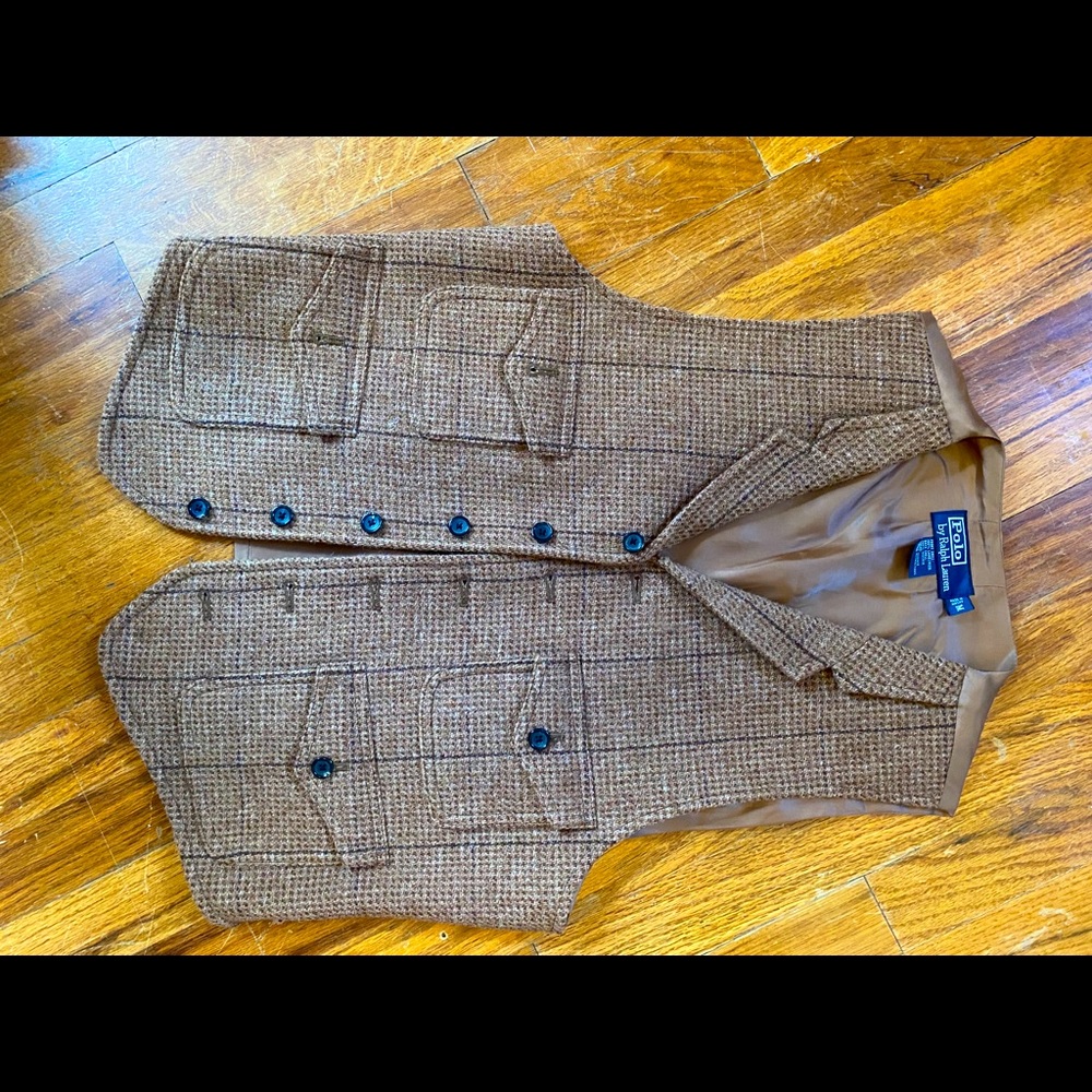 Ralph Lauren Wool Tweed Vest